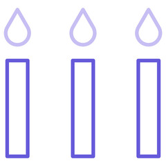 Canvas Print - Candles Icon