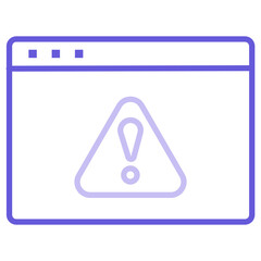 Sticker - Web Warning Icon