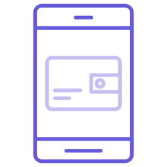 Canvas Print - Mobile Wallet Icon