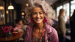 © Graphics.Parasite - A Mature Woman Snapping a Selfie with Her Smartphone