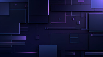 Wall Mural - Abstract technology futuristic digital graphic concept blue square, line technology Wireframe background with plexus effect. Futuristic. material in square shapes in random geometric patterns.