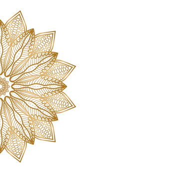 Luxury mandala background with golden arabesque pattern Arabic Islamic east style