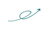 © กฤษฎา พวงราช - Green arrow isolated on transparent background.