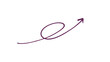 © กฤษฎา พวงราช - Dark purple arrow isolated on transparent background.