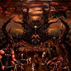 Wall Mural - satan, demon, hell, evil,