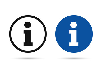 Poster - Info sign. Information icon collection. Vector illustration