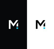 Initial Mi Letter Logo Design. Usable for Business Logo. Logo Element