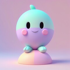 Poster - cartoon character of a pink piggy bank with a smile on his face, 3d render cartoon character of a pink piggy bank with a smile on his face, 3d render 3d rendering of cute cartoon cute cartoon characte