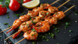 Brochettes de Crevettes - Shrimp Skewers Photo