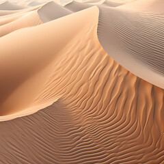 Canvas Print - Abstract patterns in a sand dune landscape. 