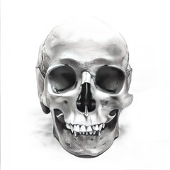 human skull isolated on white background