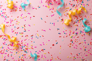 Poster - A slide background showcasing a party. Celebration spirit. Background image. Created with Generative AI technology