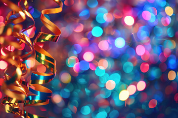 Poster - A slide background showcasing a party. Celebration spirit. Background image. Created with Generative AI technology