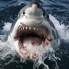 Marine legend Combine a great white shark with a kraken creating a formidable sea creature of unimaginable power