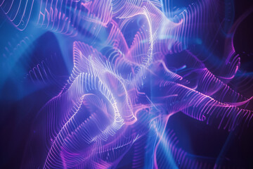 Poster - Speed motion blur. Colorful light trails. Abstract background image. Created with Generative AI technology