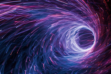 Poster - Speed motion blur. Colorful light trails. Abstract background image. Created with Generative AI technology