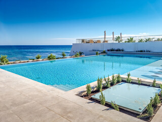 Wall Mural - Swimming pool with sea view