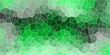 © Sanatçi - Abstract light green background with triangles. Green layout with white lines. Triangular texture with cracked rock. Artful decoration of stone cubes in architectural design.