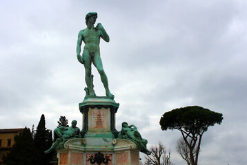 Wall Mural - statue of david in Florence. Italy.