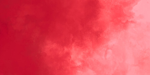 Wall Mural - watercolor background. soft pastel pink and red watercolor background painted on white paper texture.	
