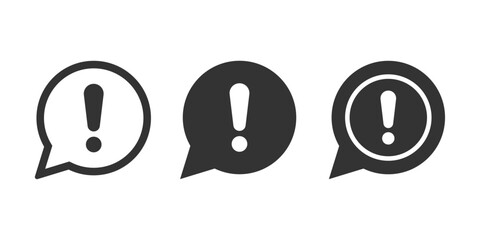 Poster - Exclamation mark sign icon. Attention symbol. 