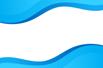 Wall Mural - abstract blue wavy business style background. vector illustration