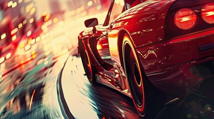 Racing car posters. Car race banner. background	