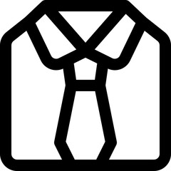 uniform icon. vector line icon for your website, mobile, presentation, and logo design.