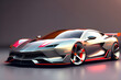 Luxury super car for fast sports on premium lighting background