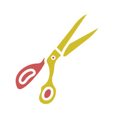 Sticker - Scissors Glyph Two Color Icon