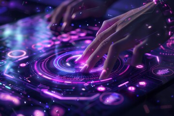 Poster - Futuristic Digital Touch