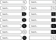 © Graphic design 125 - Search bar, search boxes collection. Vector set computer illustration searched navigator.