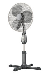 Poster - Standing Pedestal Electric Fan. 3D rendering isolated on transparent background