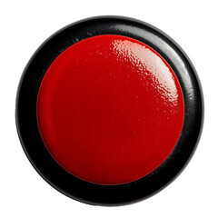 Red and black button. (1)