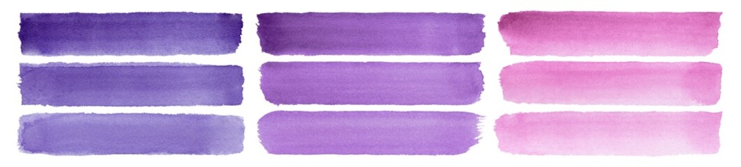 Poster - stain stripes ink stroke violet gradient dye splash vibrant colorful creativity textured watercolor