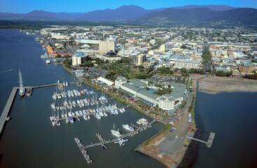Wall Mural - the north queensland town of cairns, gateway to the great barrier reef.