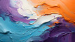 abstract watercolor background,Closeup of abstract rough colorful multicolored rainbow colors art painting texture, with oil brushstroke, pallet knife paint on canvas,
