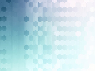 Wall Mural - Blue and White Abstract Background With Hexagonal Shapes