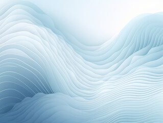 Wall Mural - Blue and White Background With Wavy Lines