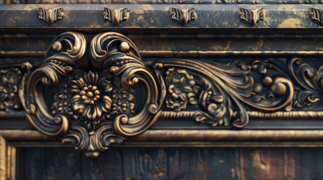 A classic frame with intricate patterns and textures.