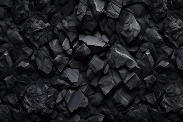 Wall Mural - Processed collage of industrial pea coal surface texture. Background for banner, backdrop or texture