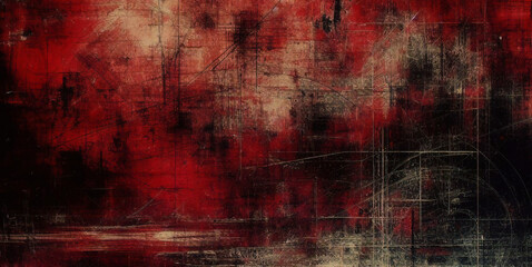 3D red gray techno abstract background overlap layer on dark space with rough decoration. Modern graphic design element cutout shape style concept for web banners, flyer, card, or brochure cover.