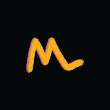 m text logo design