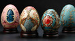 golden Easter background with golden east lining on the  eggs with pretty colorful embedded lining  on the  egg with colorful golden lines nag shinning nit surface  