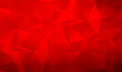 Abstract low poly geometric background. Red polygonal illustration background. Low poly style. Triangles red backdrop. Garnet abstract background polygon. Mosaic design template. Premium Vector EPS10.