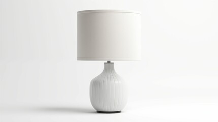 Wall Mural - Table lamp on a white background.