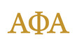Alpha Phi Alpha greek letter, ΑΦΑ greek letters, ΑΦΑ