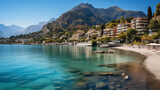 Fototapeta  - Des montagnes des Alpes aux plages de la Côte d'Azur, la France séduit par sa diversité et son charme intemporel, attirant les voyageurs du monde entier.