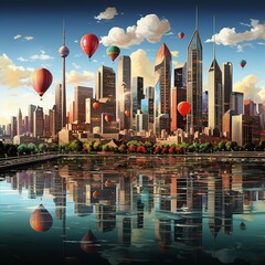 Wall Mural - Background Wallpaper of Creative Manipulation