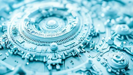 Poster - White generic abstract advanced technology device